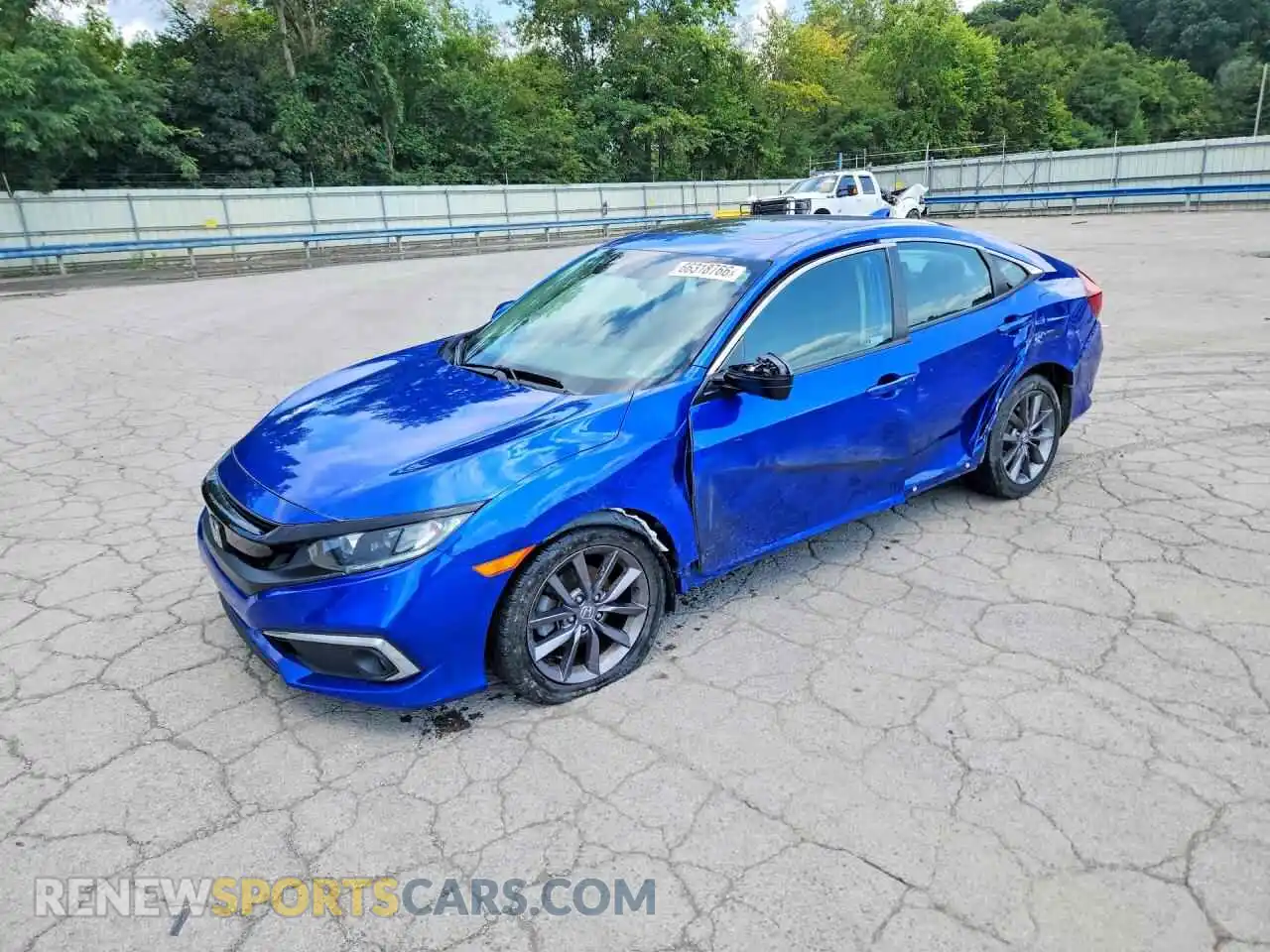 1 Photograph of a damaged car 19XFC1F38ME009132 HONDA CIVIC 2021