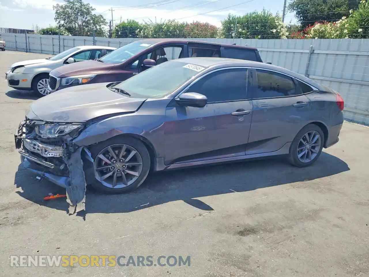 1 fotografías del automóvil dañado 19XFC1F38ME201280 HONDA CIVIC 2021