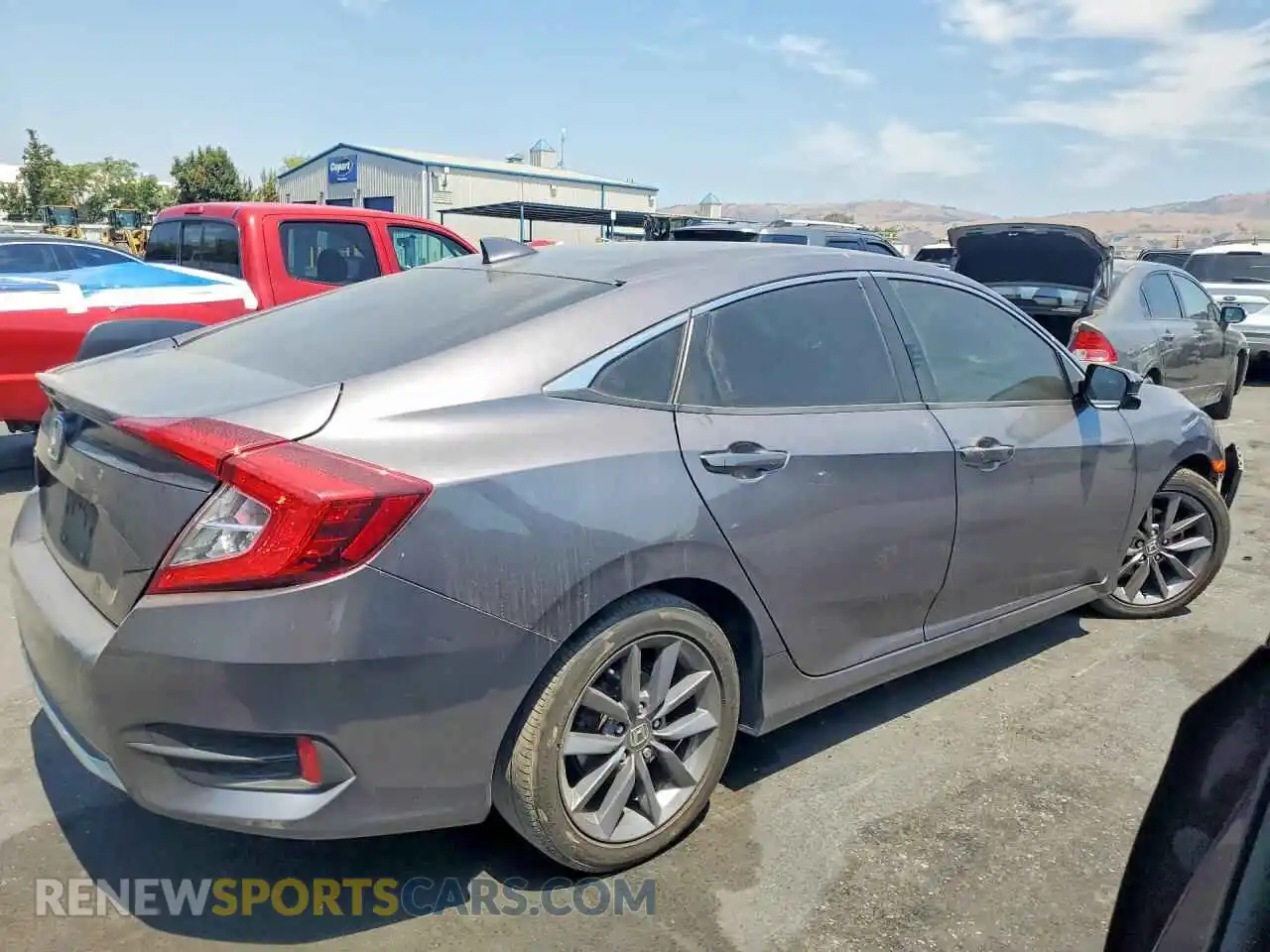 3 fotografías del automóvil dañado 19XFC1F38ME201280 HONDA CIVIC 2021