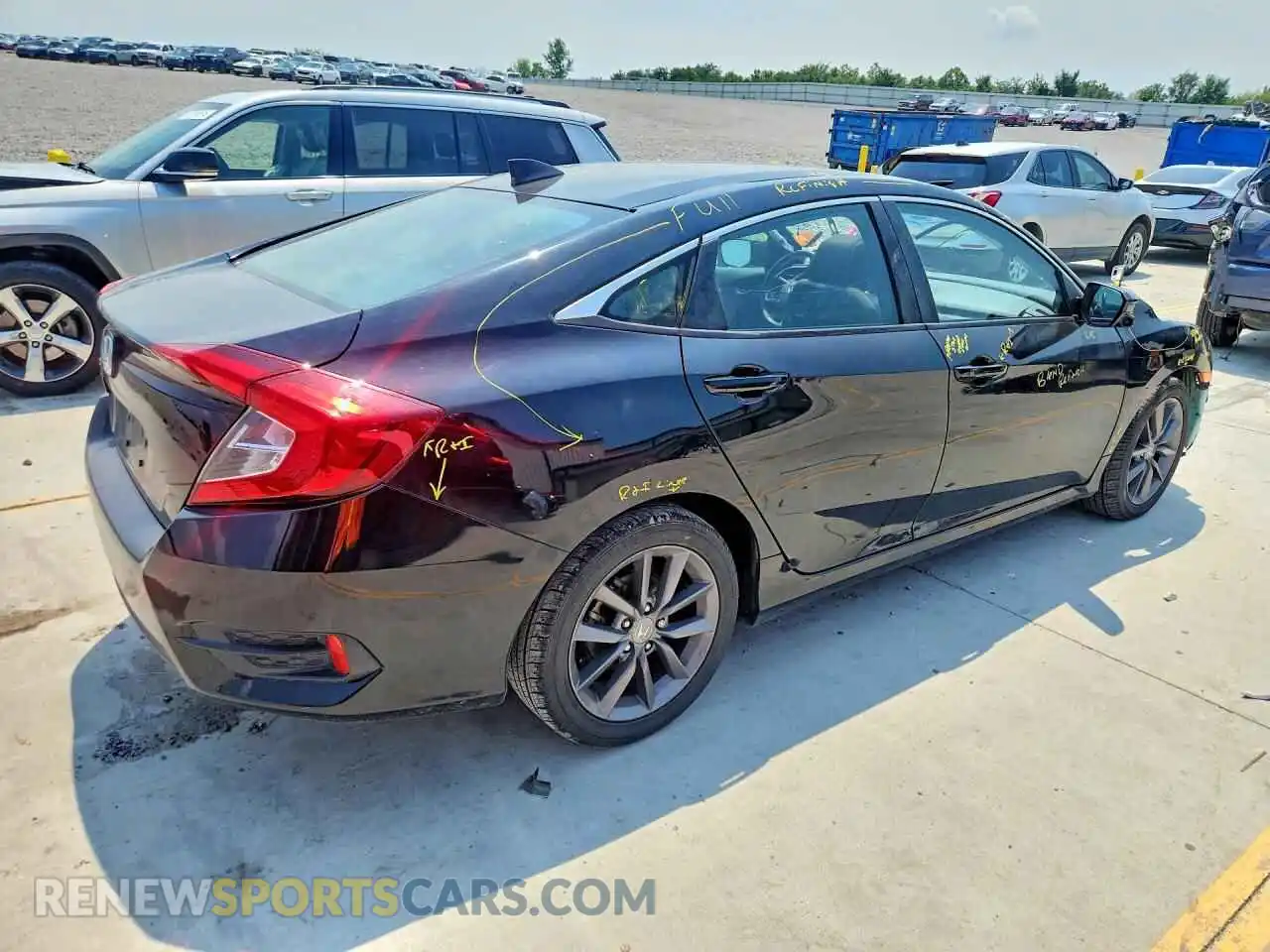 3 Photograph of a damaged car 19XFC1F38ME205054 HONDA CIVIC 2021