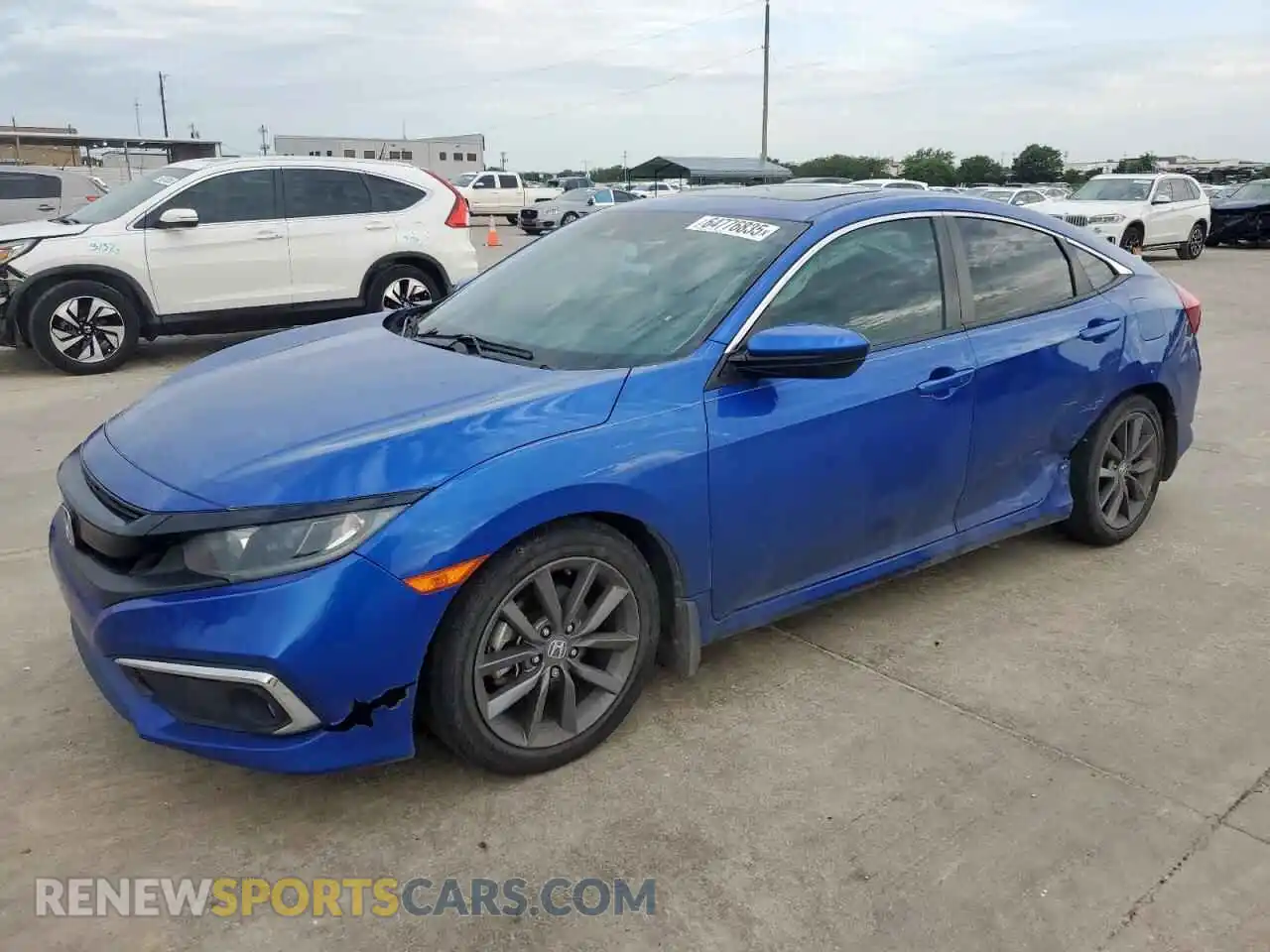1 Photograph of a damaged car 19XFC1F39ME003646 HONDA CIVIC 2021