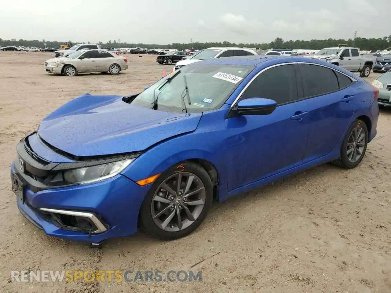 1 Photograph of a damaged car 19XFC1F39ME006157 HONDA CIVIC 2021