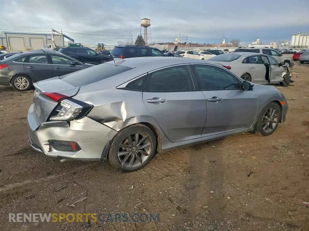 3 Фотография поврежденного автомобиля 19XFC1F39ME006191 HONDA CIVIC 2021