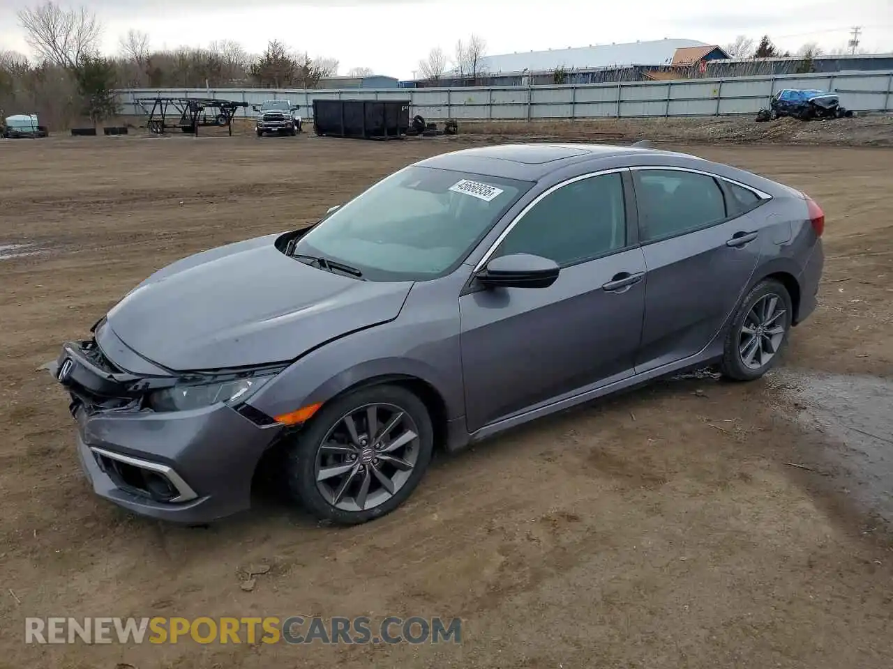 1 Photograph of a damaged car 19XFC1F39ME006353 HONDA CIVIC 2021