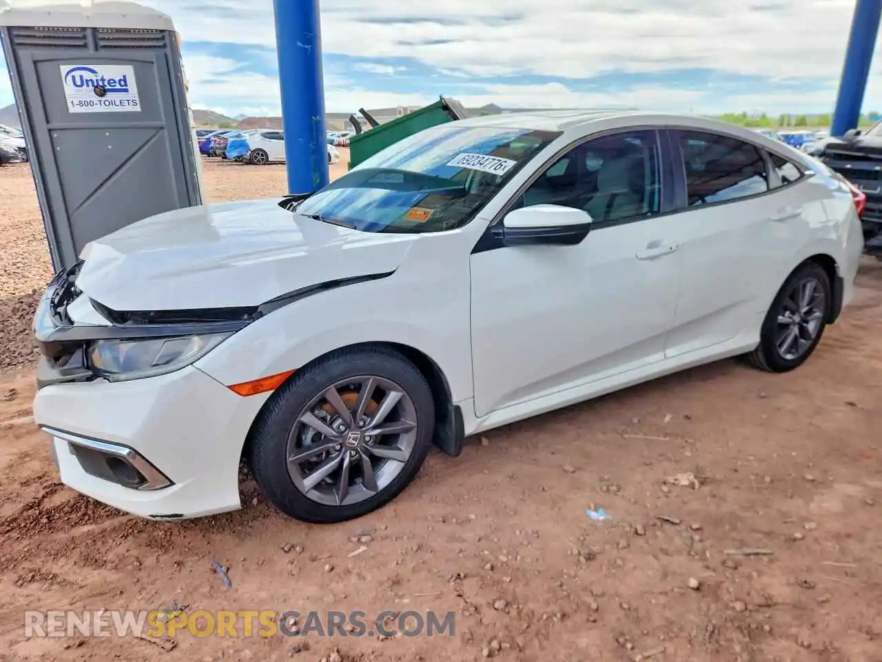 1 Photograph of a damaged car 19XFC1F39ME007213 HONDA CIVIC 2021