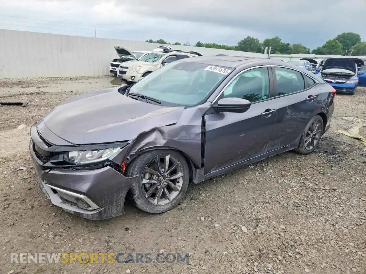 1 fotografías del automóvil dañado 19XFC1F39ME007924 HONDA CIVIC 2021