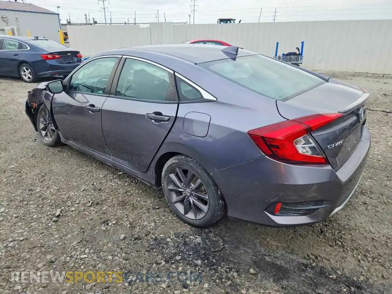 2 fotografías del automóvil dañado 19XFC1F39ME007924 HONDA CIVIC 2021