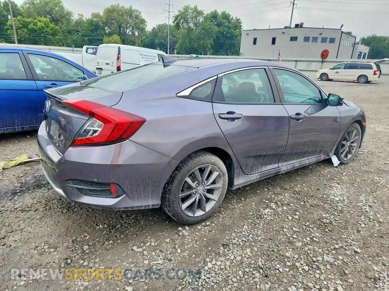 3 fotografías del automóvil dañado 19XFC1F39ME007924 HONDA CIVIC 2021