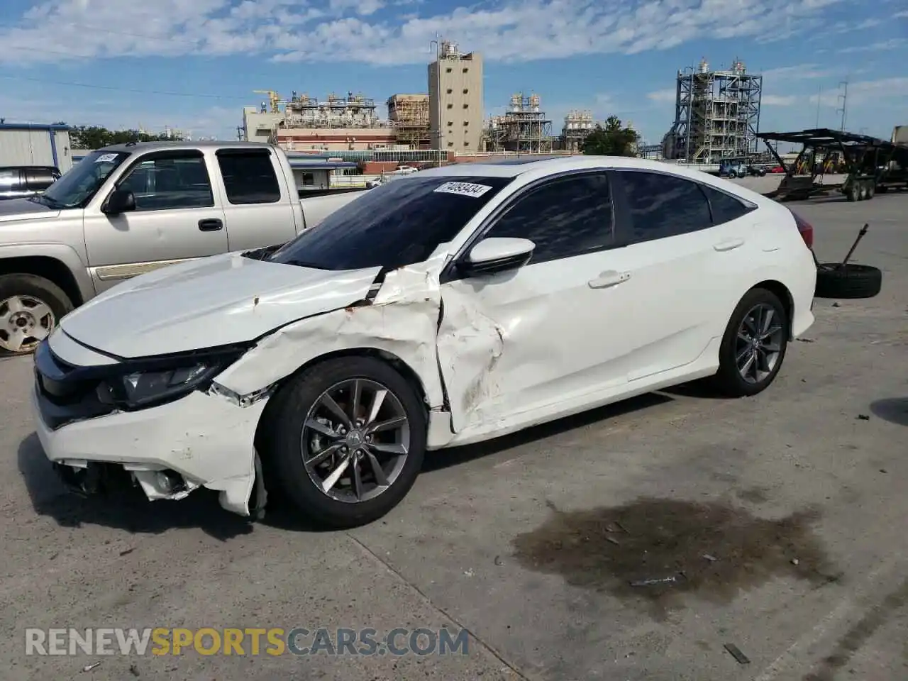 1 Photograph of a damaged car 19XFC1F39ME012816 HONDA CIVIC 2021