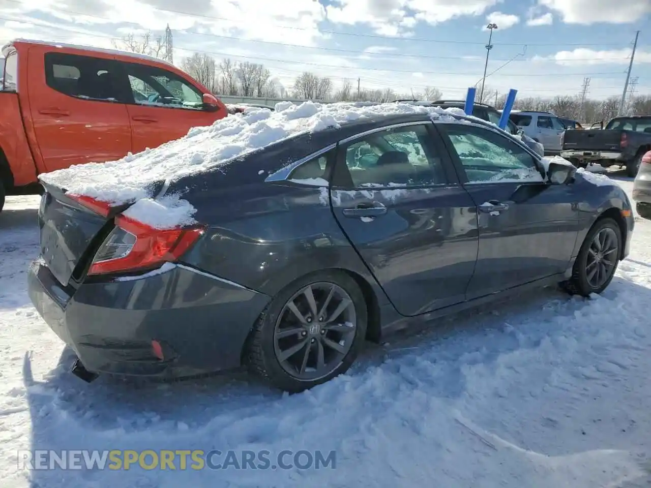 3 Photograph of a damaged car 19XFC1F3XME004787 HONDA CIVIC 2021