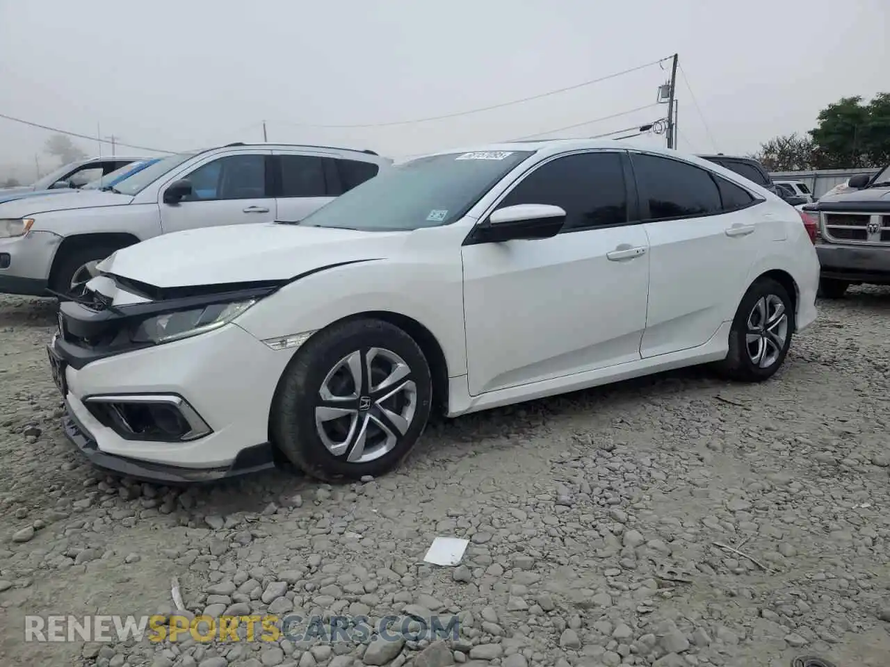1 Photograph of a damaged car 19XFC1F70ME000895 HONDA CIVIC 2021