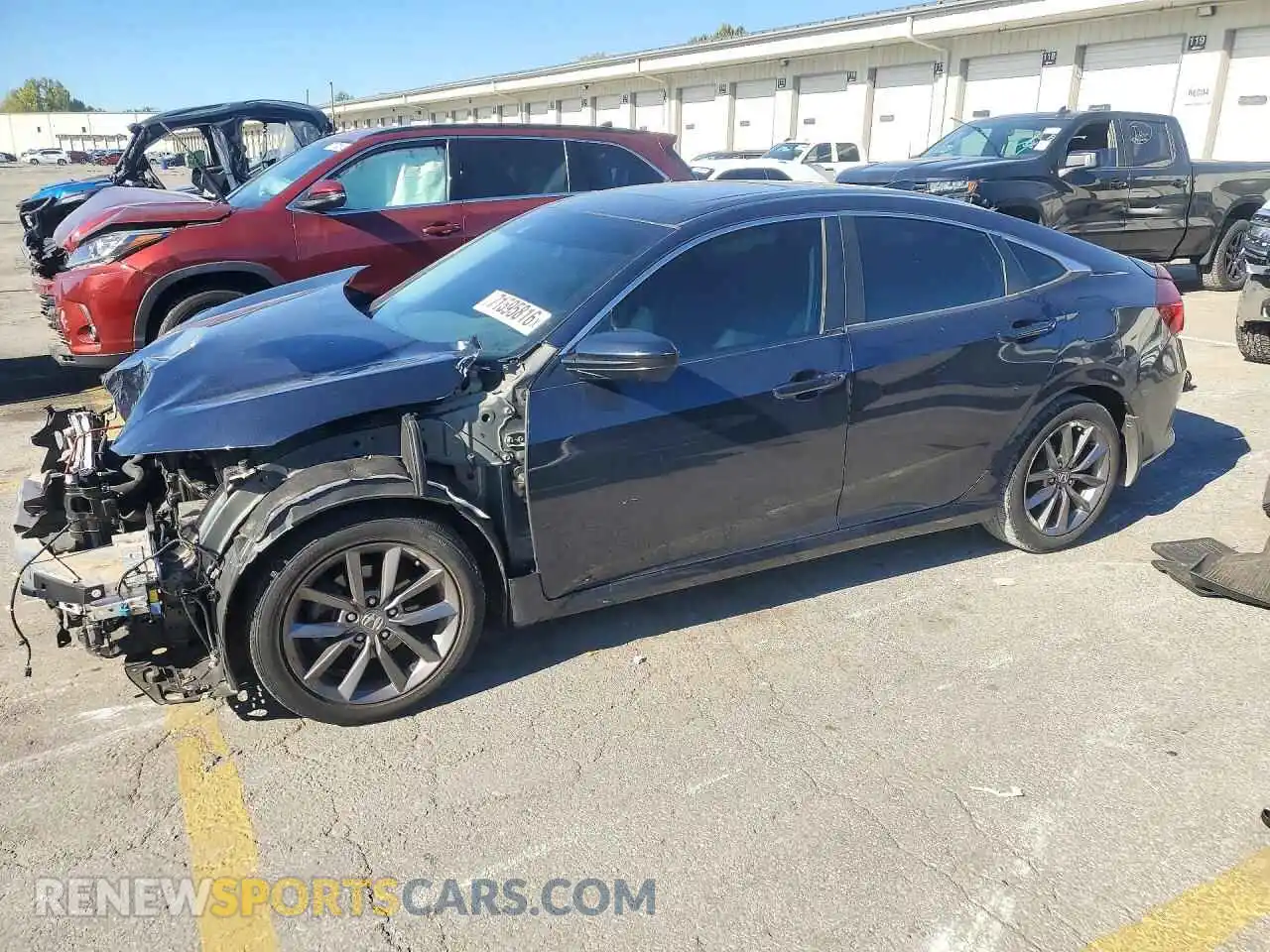 1 Photograph of a damaged car 19XFC1F70ME005028 HONDA CIVIC 2021