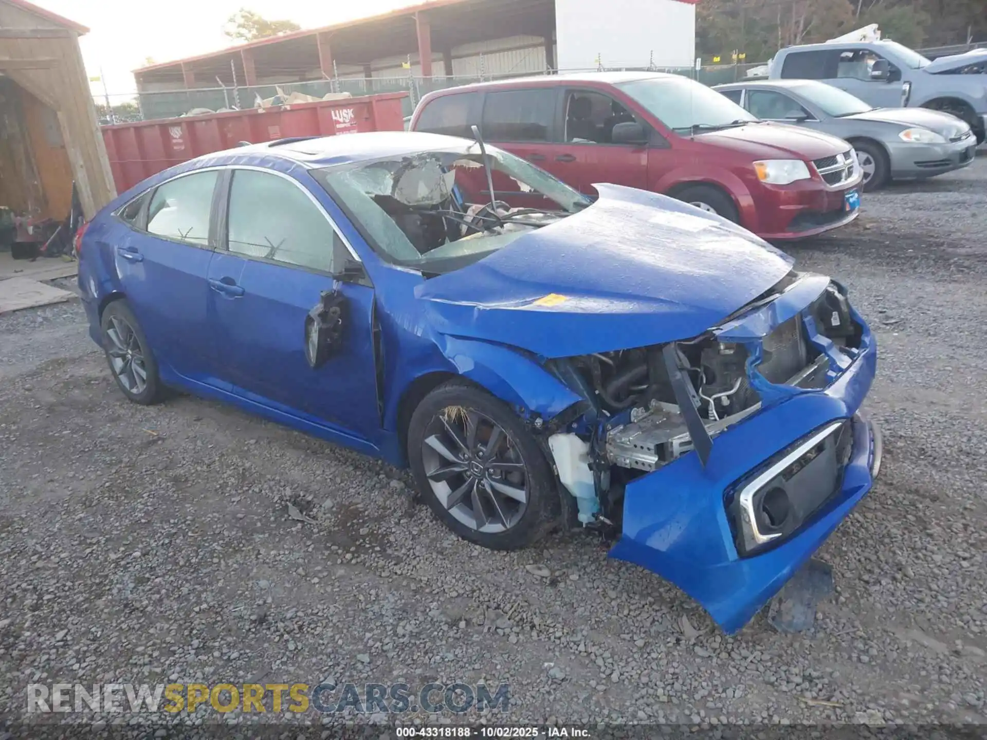 1 Photograph of a damaged car 19XFC1F71ME007757 HONDA CIVIC 2021