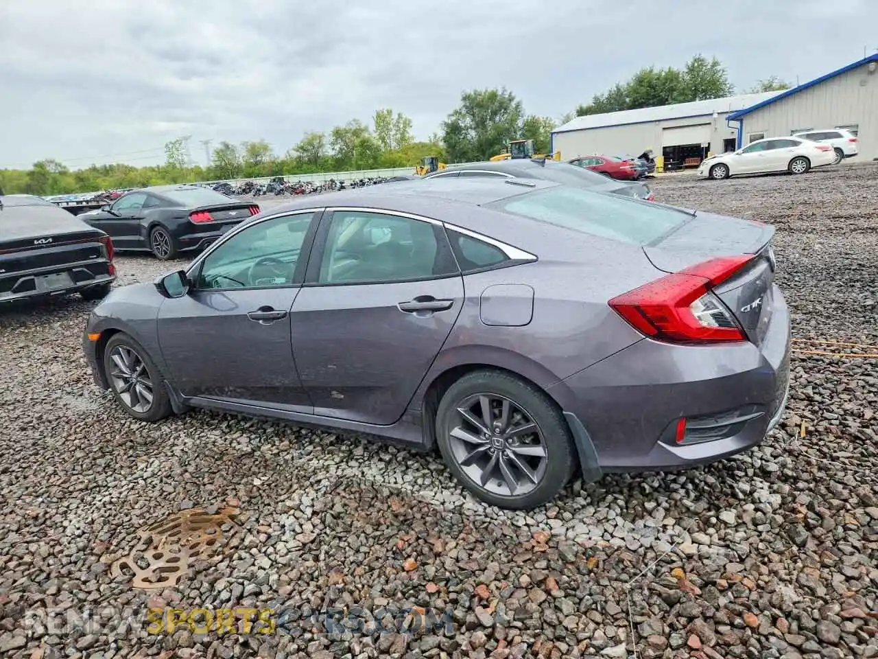 2 fotografías del automóvil dañado 19XFC1F72ME002650 HONDA CIVIC 2021