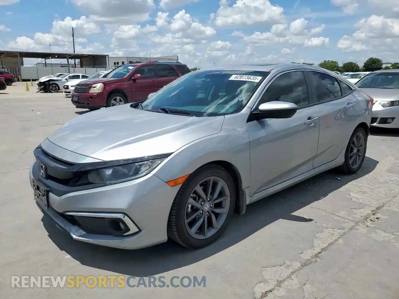 1 Photograph of a damaged car 19XFC1F75ME003596 HONDA CIVIC 2021