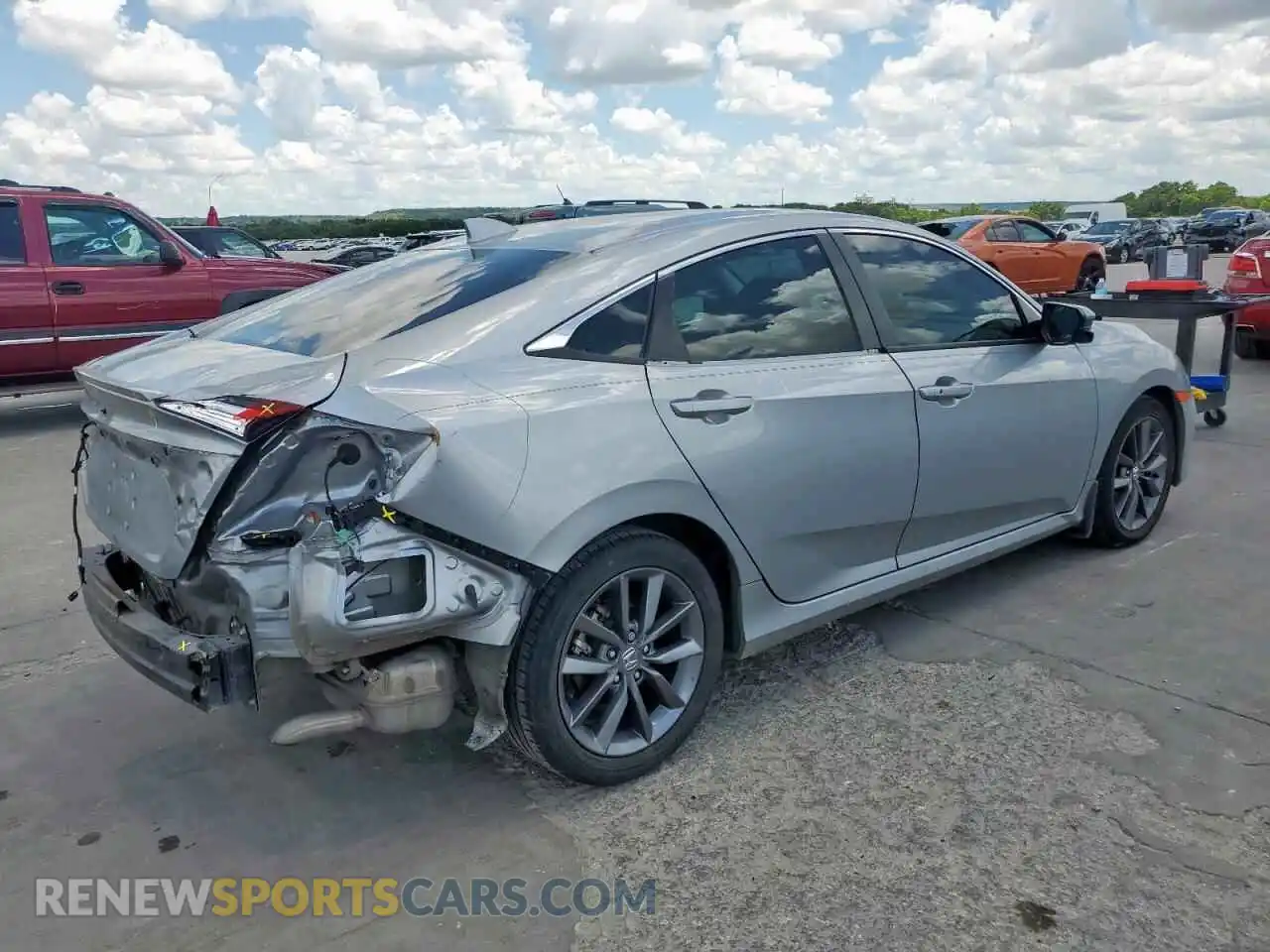 3 Photograph of a damaged car 19XFC1F75ME003596 HONDA CIVIC 2021