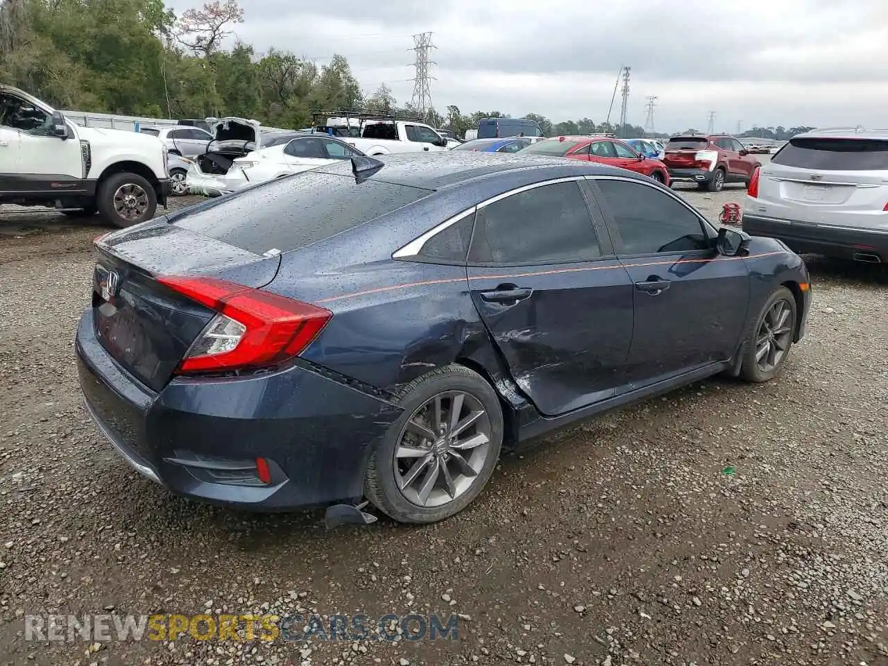 3 Фотография поврежденного автомобиля 19XFC1F75ME004134 HONDA CIVIC 2021