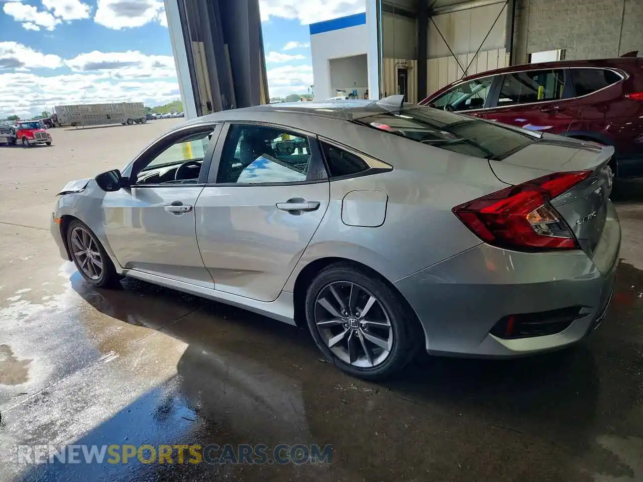 2 fotografías del automóvil dañado 19XFC1F75ME012329 HONDA CIVIC 2021