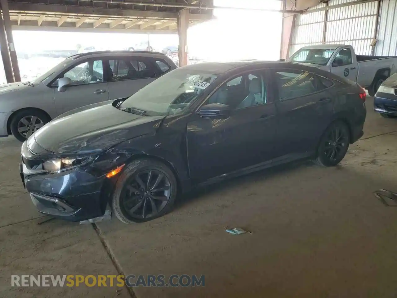 1 Photograph of a damaged car 19XFC1F75ME208156 HONDA CIVIC 2021
