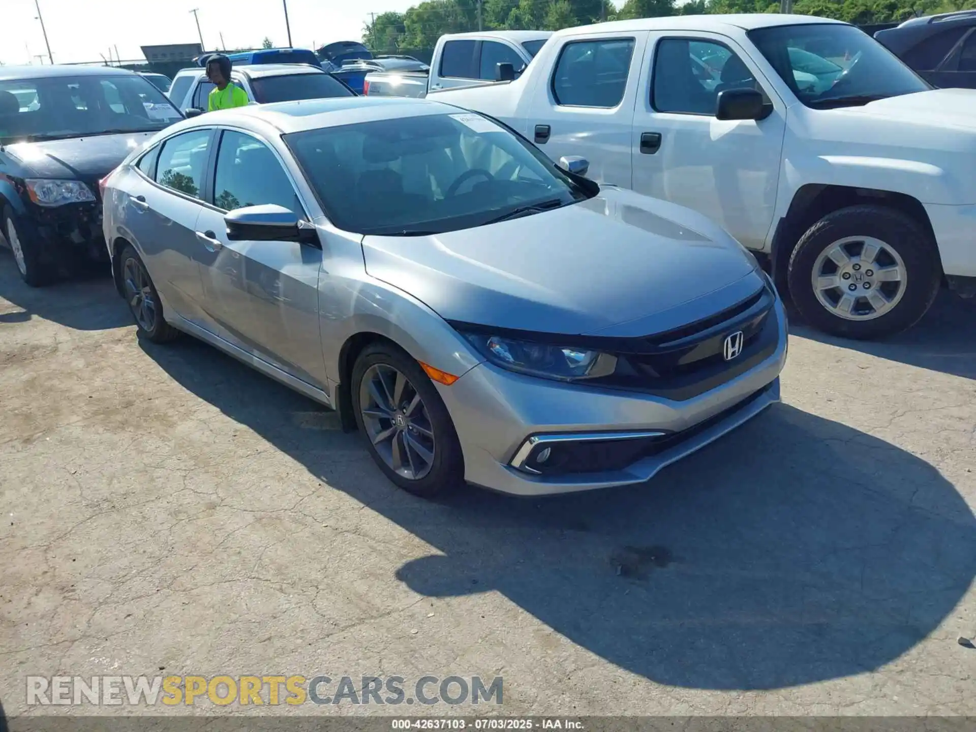 1 Photograph of a damaged car 19XFC1F76ME011934 HONDA CIVIC 2021