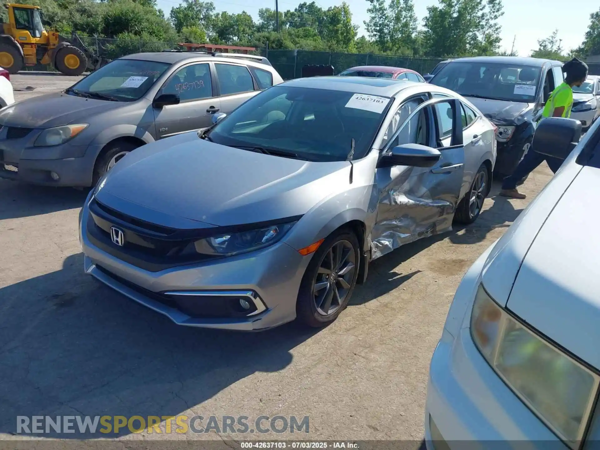 2 Photograph of a damaged car 19XFC1F76ME011934 HONDA CIVIC 2021