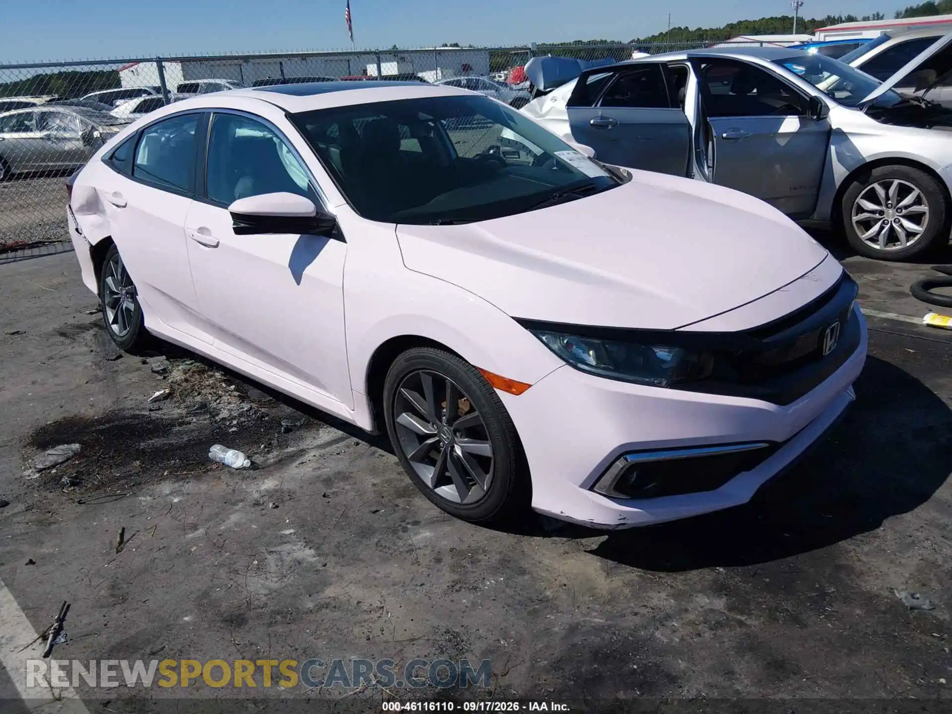 1 Photograph of a damaged car 19XFC1F76ME203189 HONDA CIVIC 2021