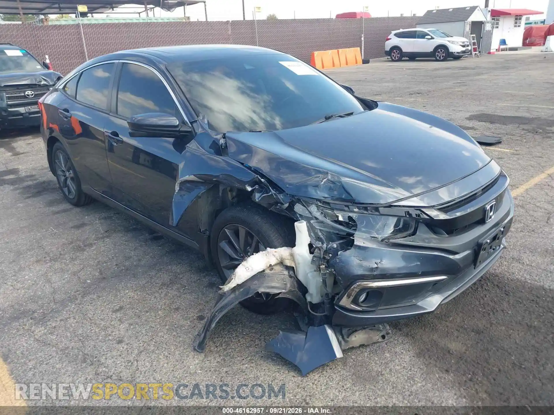1 Photograph of a damaged car 19XFC1F77ME208174 HONDA CIVIC 2021