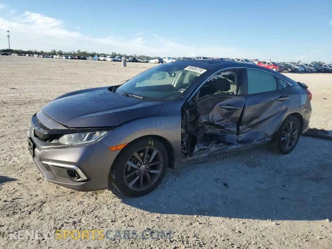 1 Photograph of a damaged car 19XFC1F78ME004323 HONDA CIVIC 2021