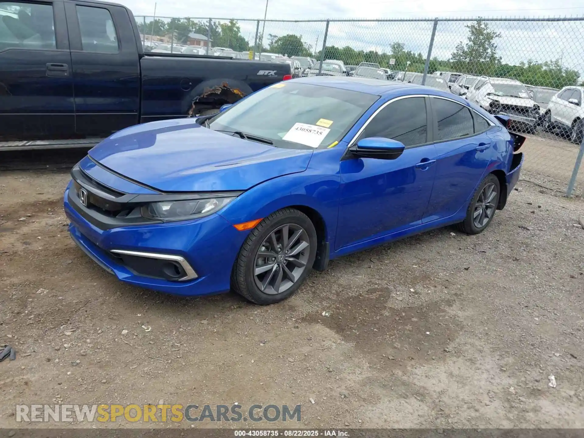 2 Photograph of a damaged car 19XFC1F78ME008503 HONDA CIVIC 2021