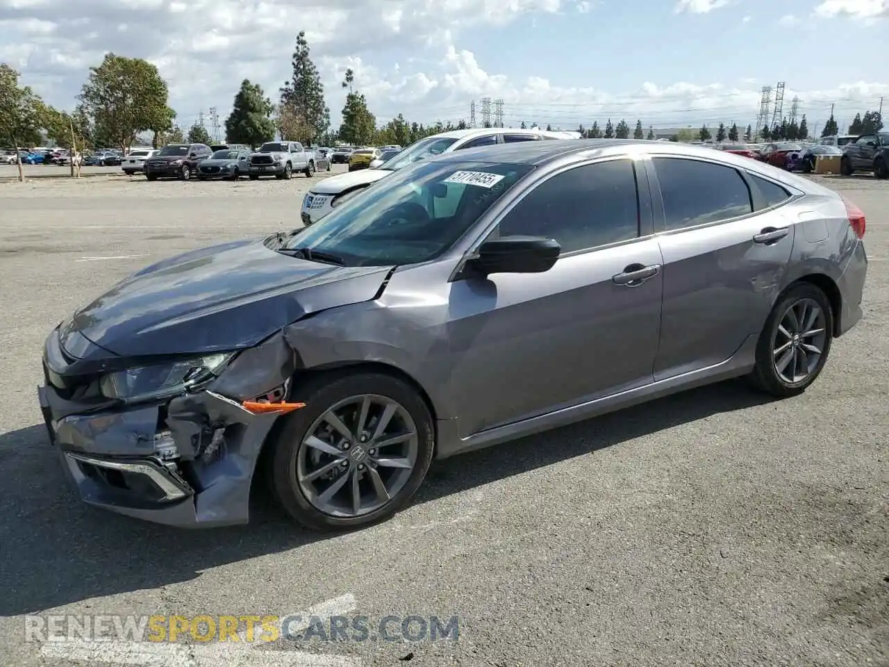 1 Photograph of a damaged car 19XFC1F78ME209804 HONDA CIVIC 2021