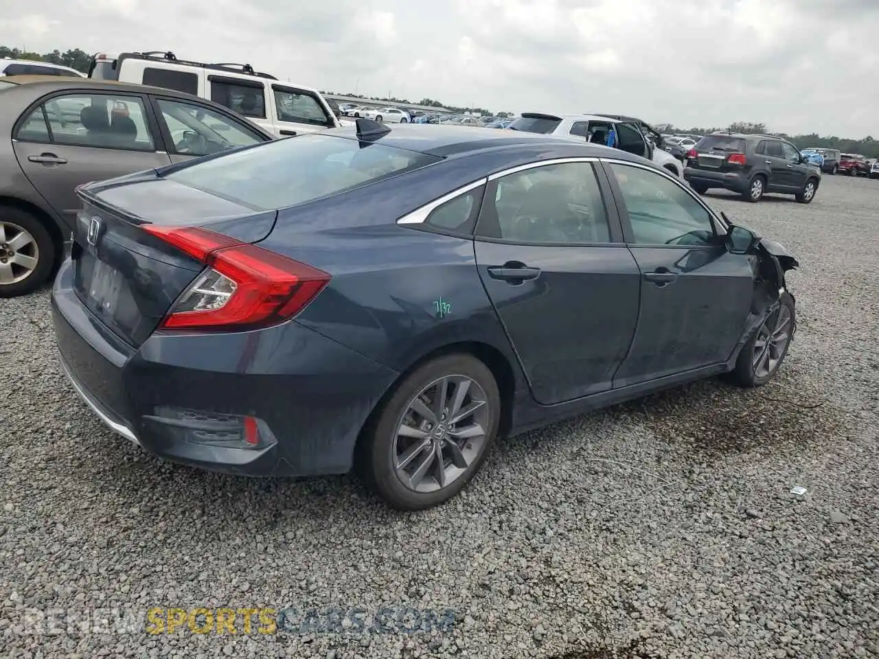 3 Photograph of a damaged car 19XFC1F79ME001334 HONDA CIVIC 2021