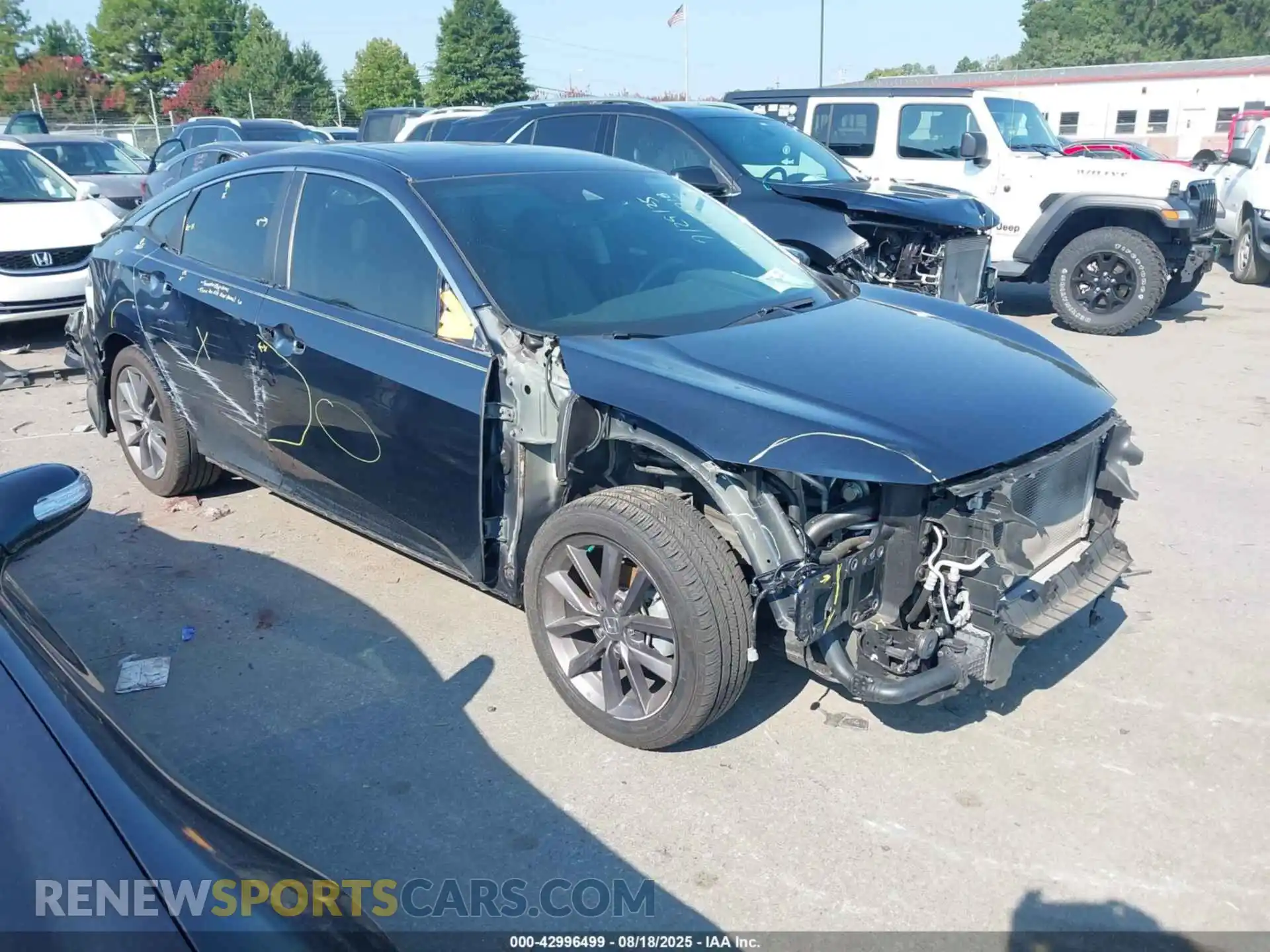 1 Photograph of a damaged car 19XFC1F79ME013709 HONDA CIVIC 2021