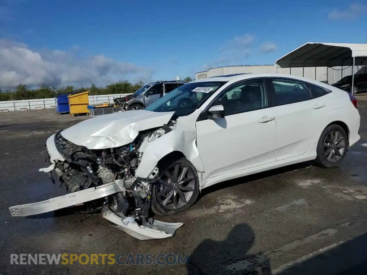 1 Photograph of a damaged car 19XFC1F79ME201100 HONDA CIVIC 2021