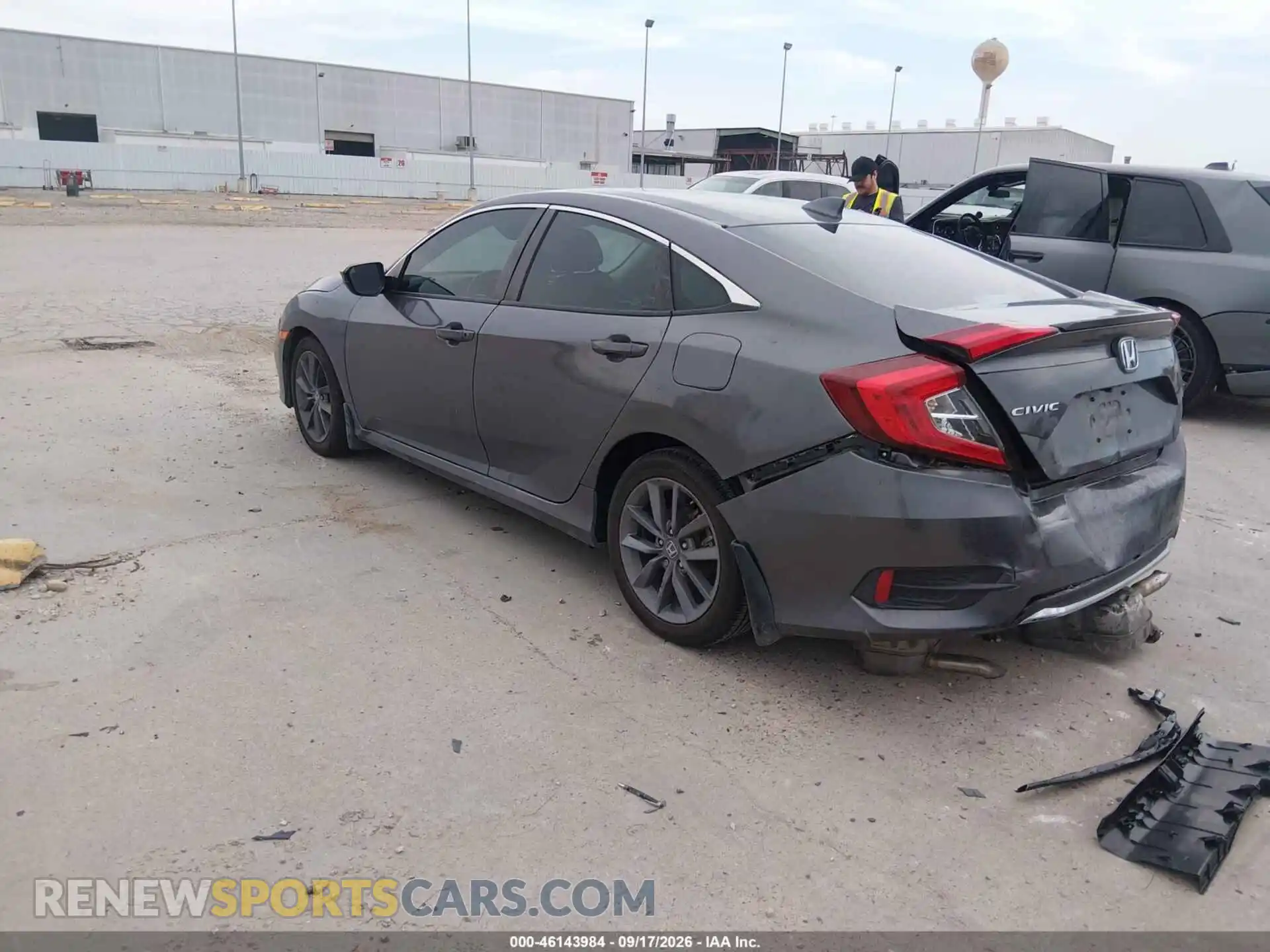 3 fotografías del automóvil dañado 19XFC1F7XME009605 HONDA CIVIC 2021