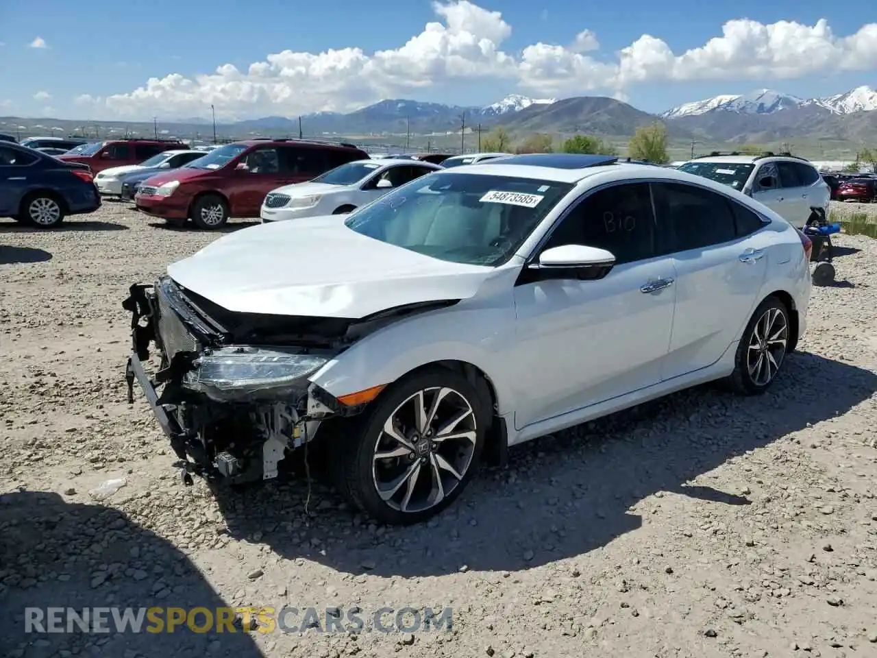 1 Photograph of a damaged car 19XFC1F92ME002035 HONDA CIVIC 2021