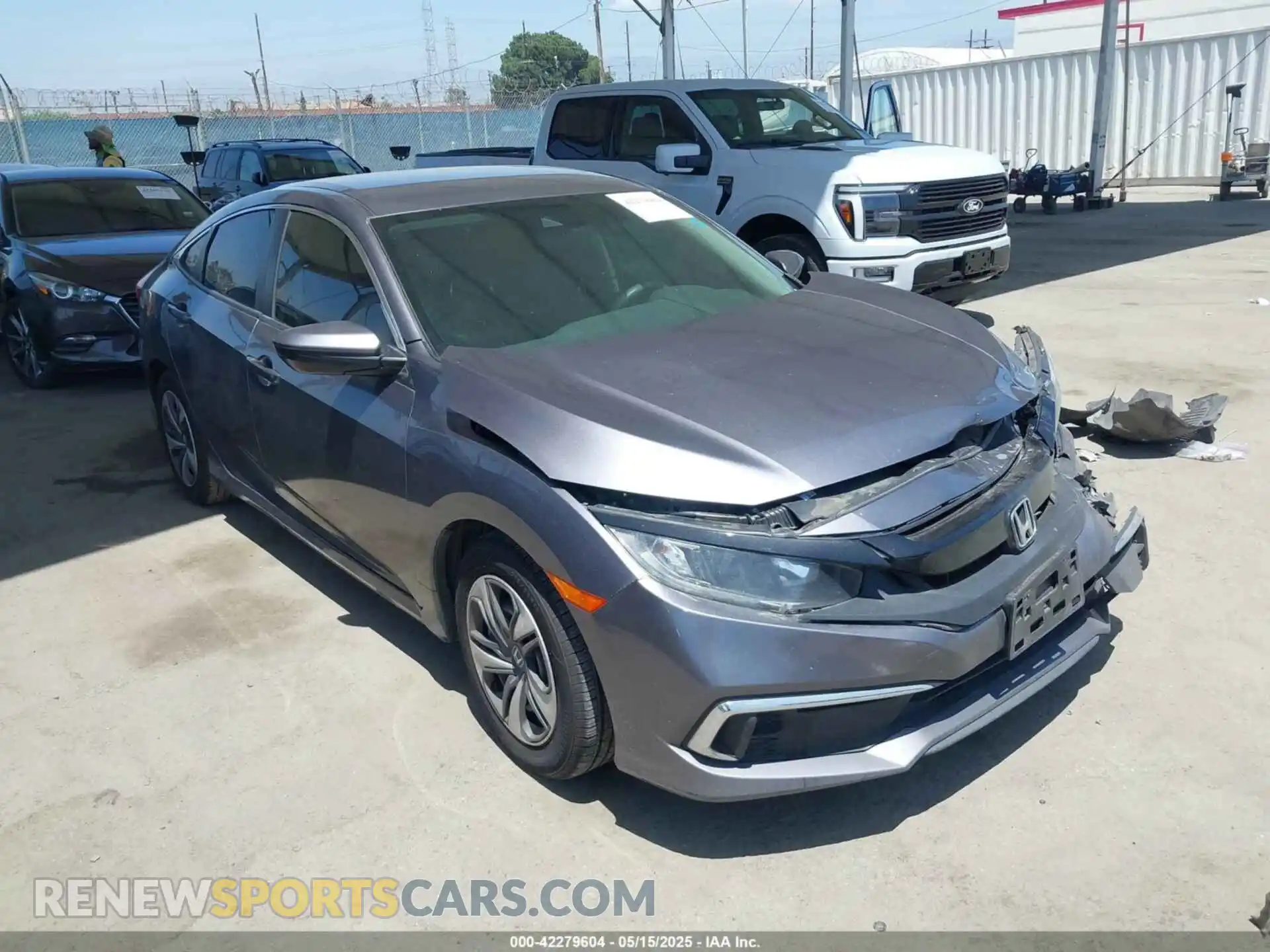 1 Photograph of a damaged car 19XFC2F62ME201341 HONDA CIVIC 2021