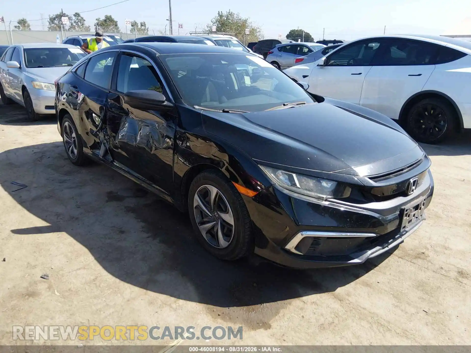 1 fotografías del automóvil dañado 19XFC2F68ME201411 HONDA CIVIC 2021