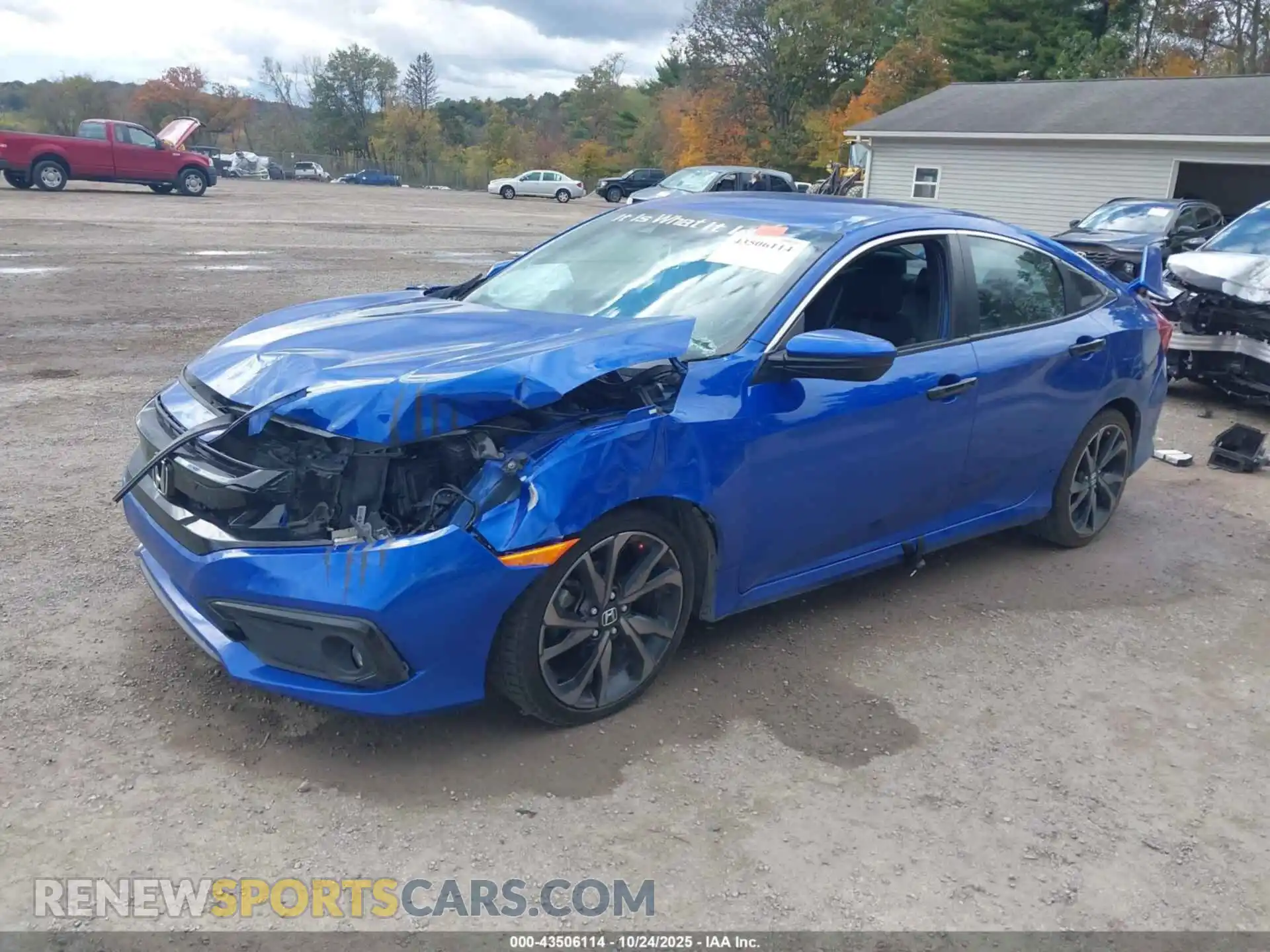 2 fotografías del automóvil dañado 19XFC2F80ME002712 HONDA CIVIC 2021