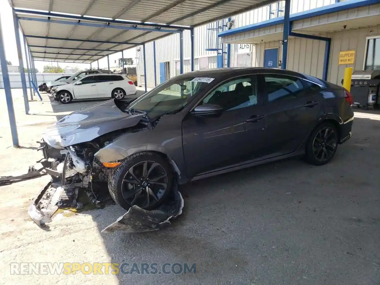 1 Photograph of a damaged car 19XFC2F81ME203244 HONDA CIVIC 2021
