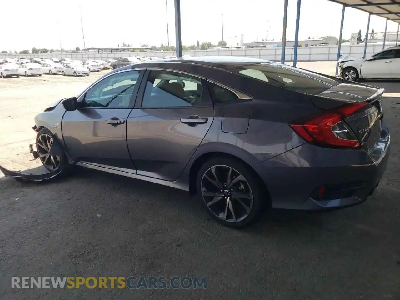 2 Photograph of a damaged car 19XFC2F81ME203244 HONDA CIVIC 2021