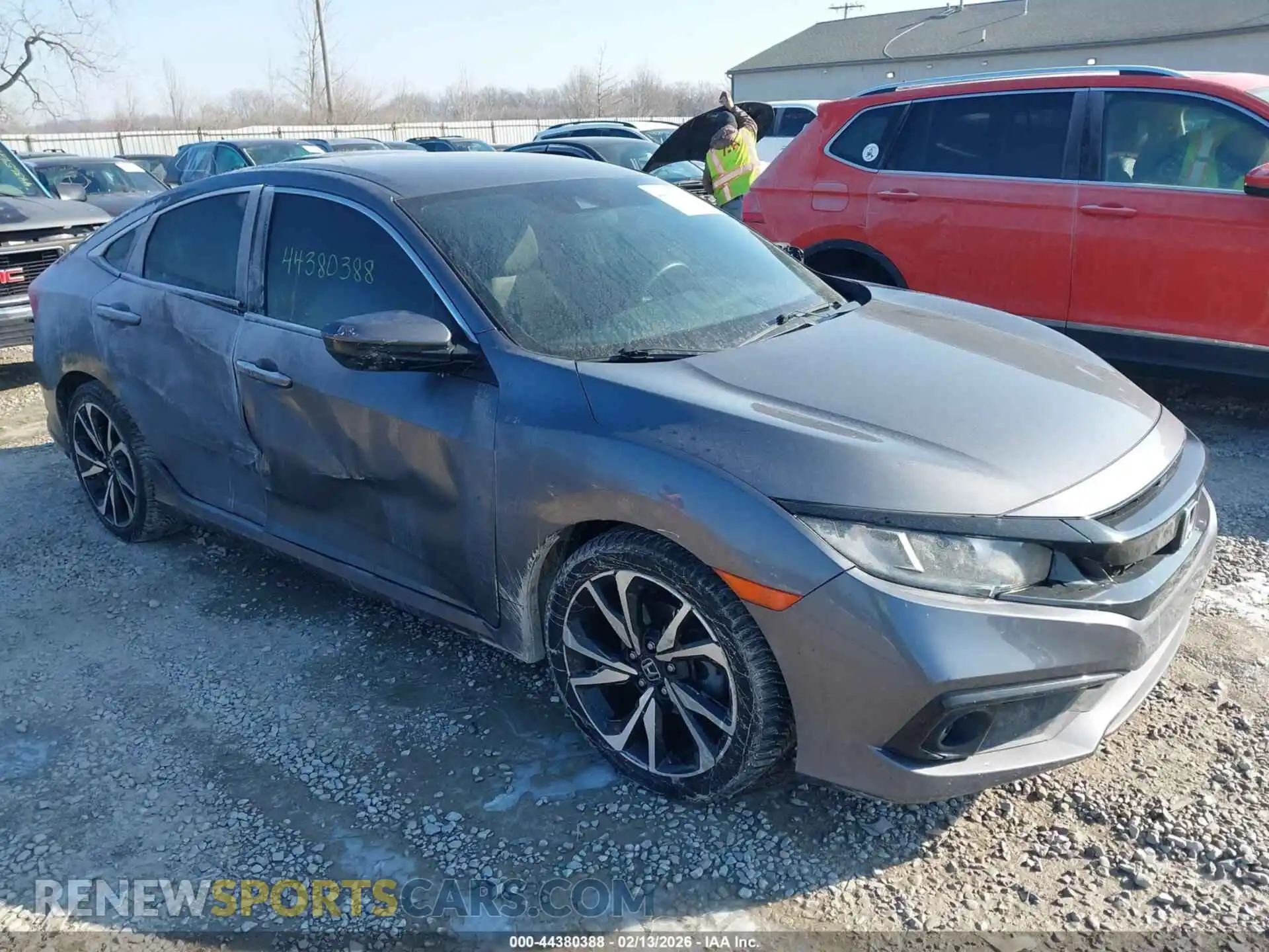1 Photograph of a damaged car 19XFC2F82ME003649 HONDA CIVIC 2021