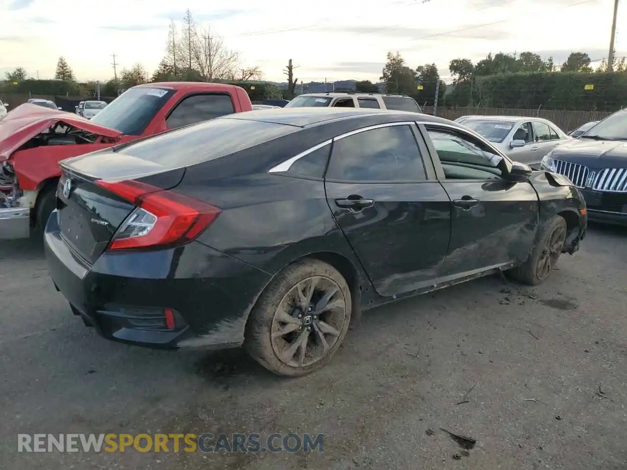 3 Photograph of a damaged car 19XFC2F82ME203270 HONDA CIVIC 2021