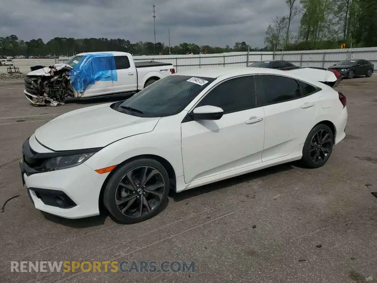 1 Photograph of a damaged car 19XFC2F83ME003286 HONDA CIVIC 2021