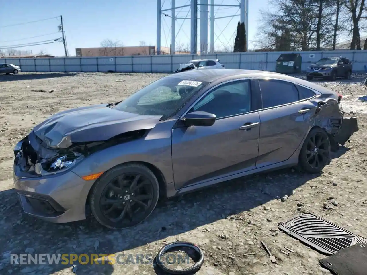1 Photograph of a damaged car 19XFC2F83ME200863 HONDA CIVIC 2021