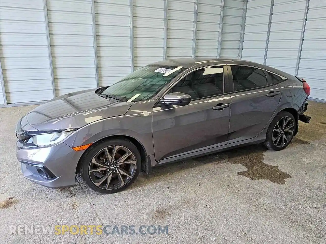 1 Photograph of a damaged car 19XFC2F84ME000803 HONDA CIVIC 2021