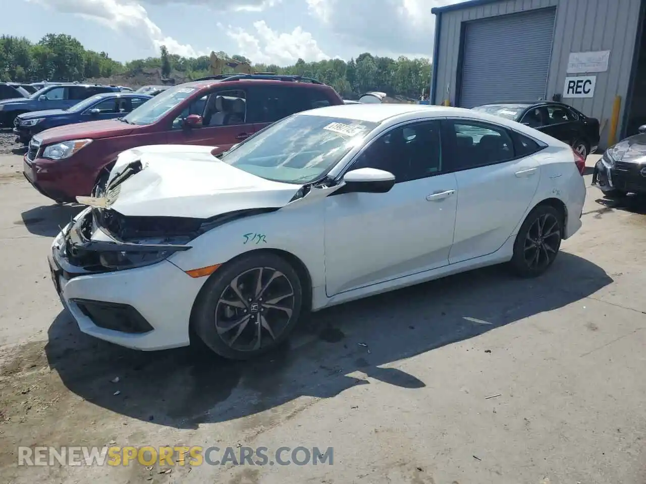 1 Photograph of a damaged car 19XFC2F84ME001126 HONDA CIVIC 2021