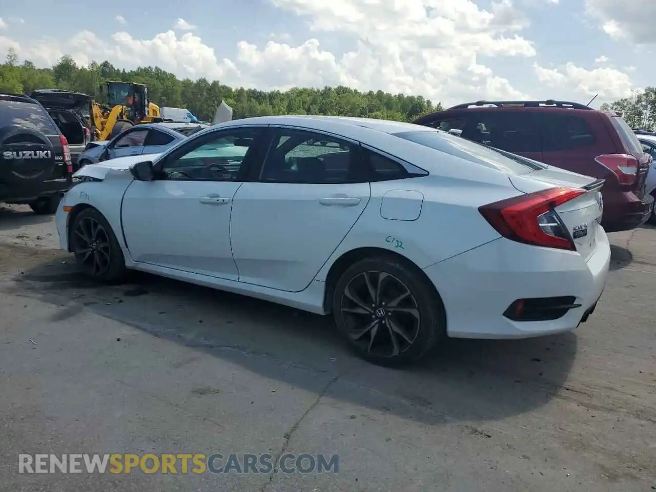 2 Photograph of a damaged car 19XFC2F84ME001126 HONDA CIVIC 2021