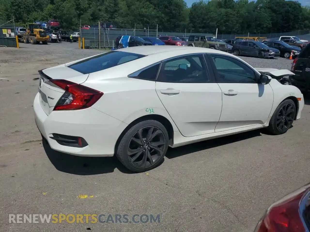 3 Photograph of a damaged car 19XFC2F84ME001126 HONDA CIVIC 2021