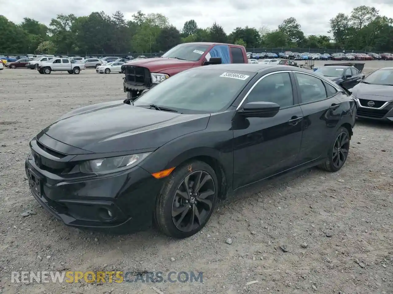 1 Photograph of a damaged car 19XFC2F84ME002745 HONDA CIVIC 2021