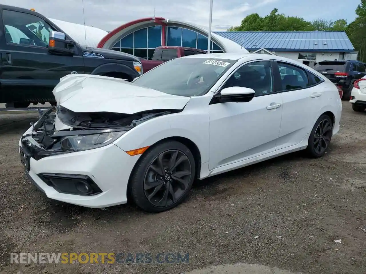 1 Photograph of a damaged car 19XFC2F84ME003197 HONDA CIVIC 2021